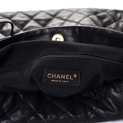 Chanel Calfskin Quilted Large Chain Me Hobo Black 5 of 5
