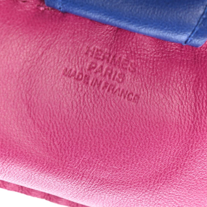 Hermes Milo Lambskin Grigri Rodeo Horse Bag Charm MM Rose Pourpre Malachite Bleu Electrique 4 of 4