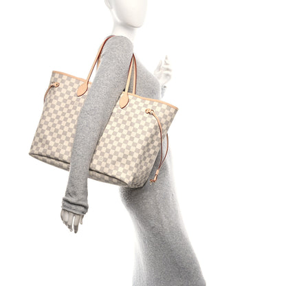 Louis Vuitton Damier Azur Neo Neverfull GM Rose Ballerine 2 of 11