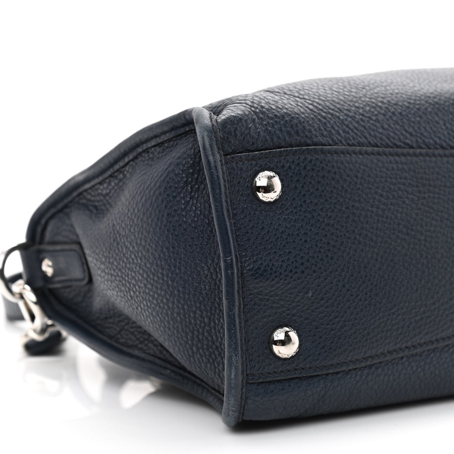Vitello Phenix Top Handle Shopping Satchel Baltico