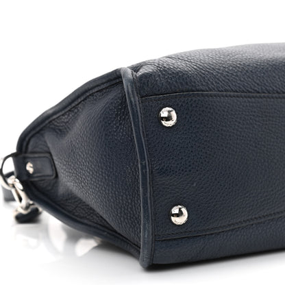 Prada Vitello Phenix Top Handle Shopping Satchel Baltico 10 of 17