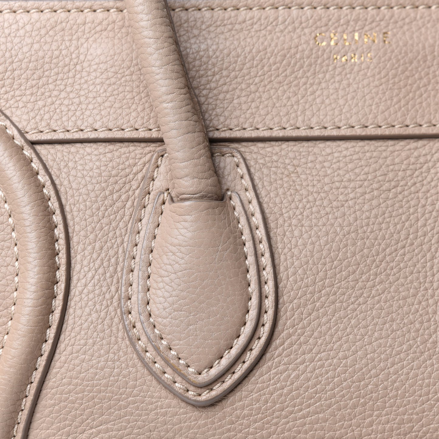 Drummed Calfskin Micro Luggage Souris