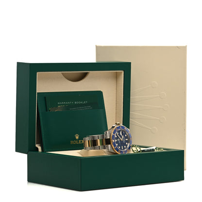Rolex Stainless Steel 18K Yellow Gold 41mm Submariner Date Watch Royal Blue 126613LB 5 of 5