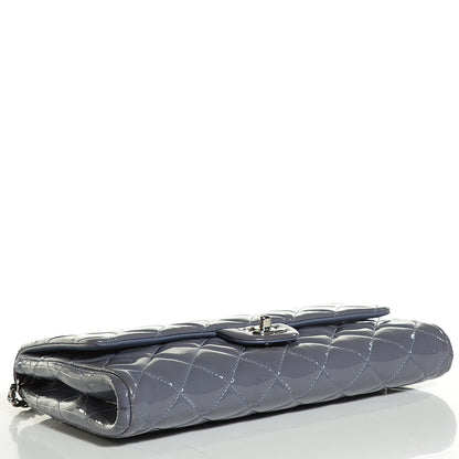Chanel Patent Quilted Clutch with Chain Flap Lavender 4 of 8