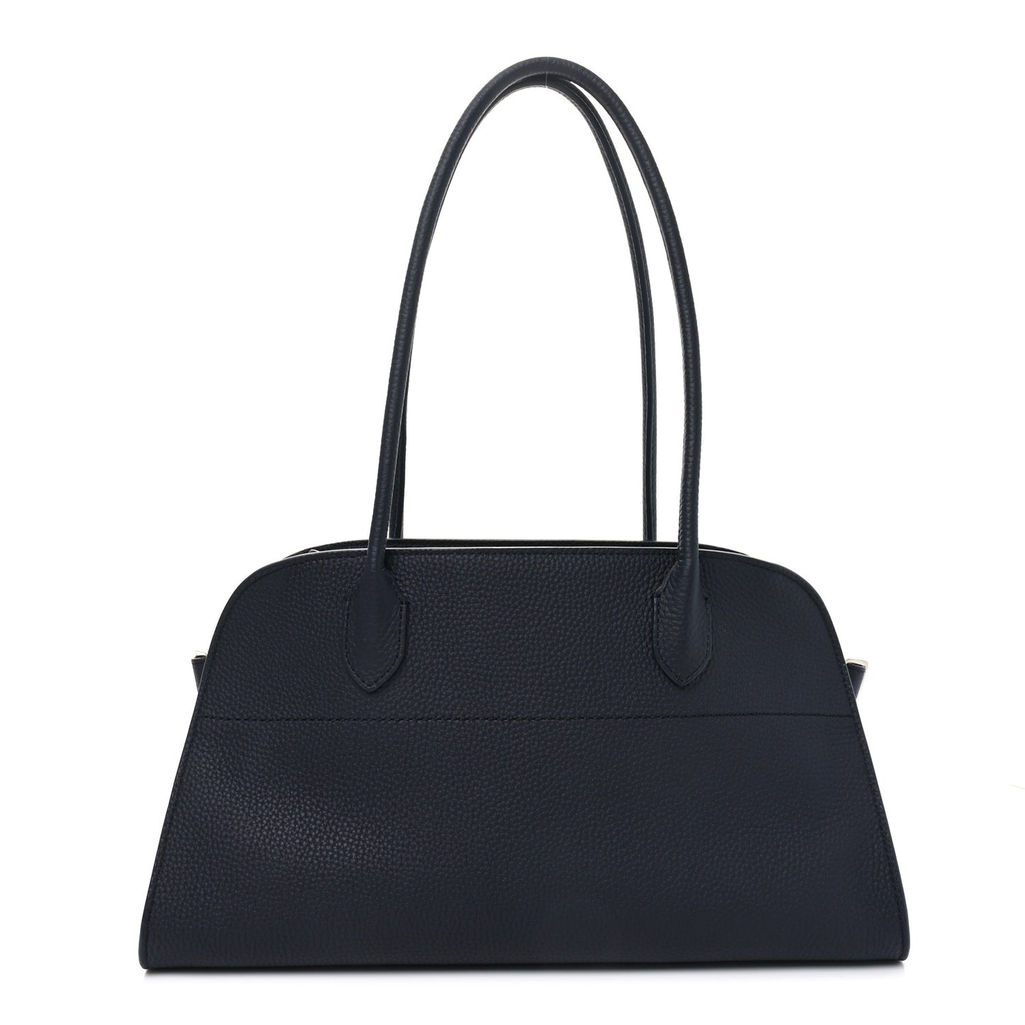 Matte Grained Calfskin Margaux Shoulder 12 Dark Navy