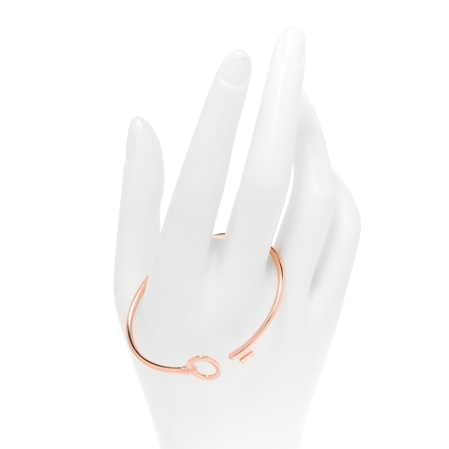 18K Rose Gold Keys Wire Bracelet