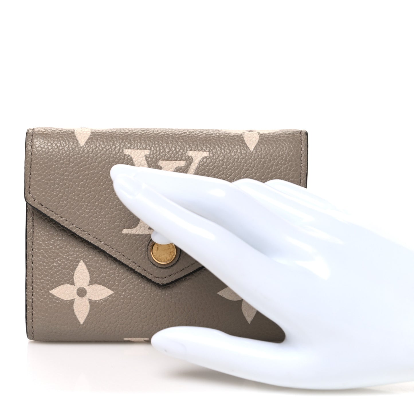 Empreinte Monogram Giant Victorine Wallet Tourterelle Creme