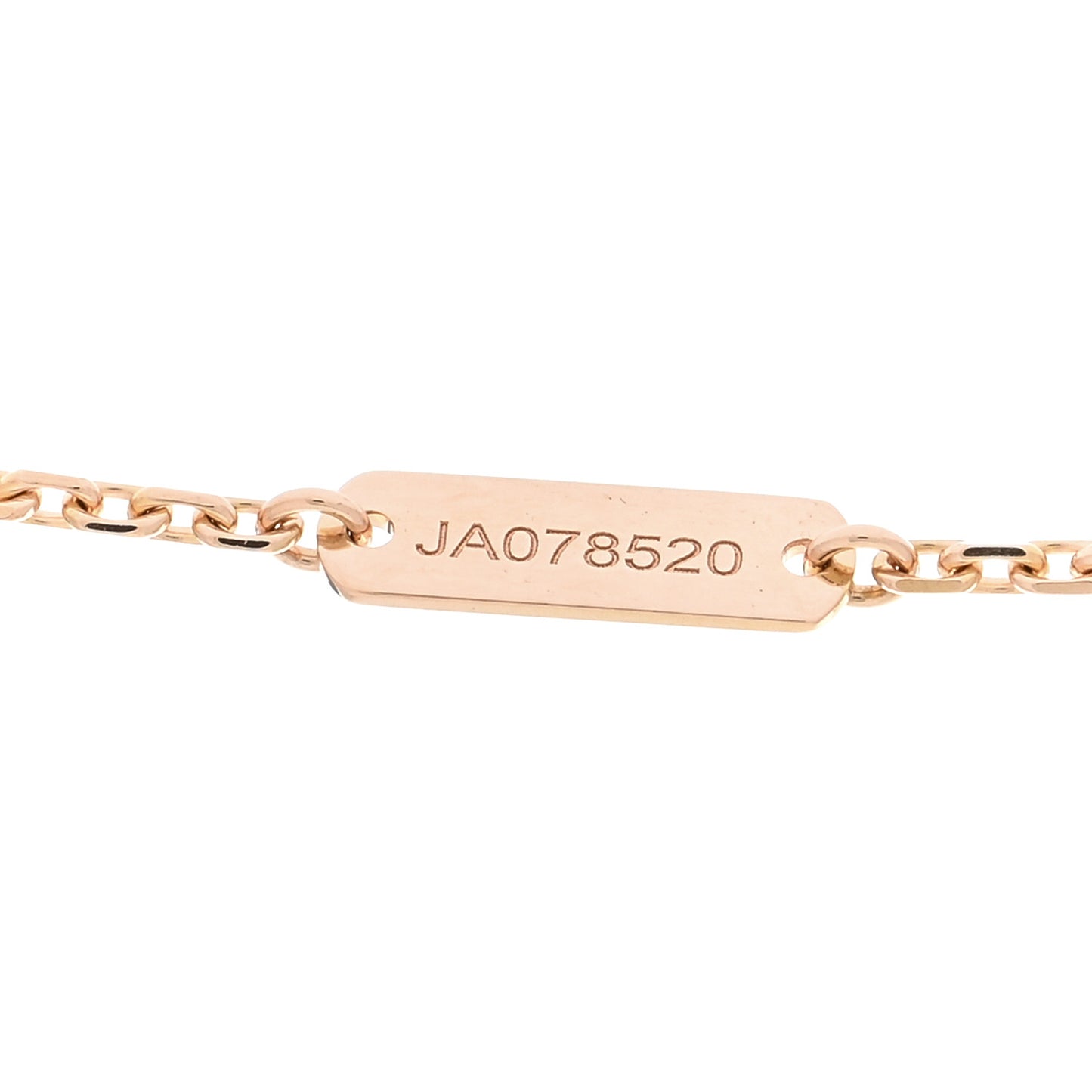 18K Rose Gold Vintage Alhambra Pendant Necklace