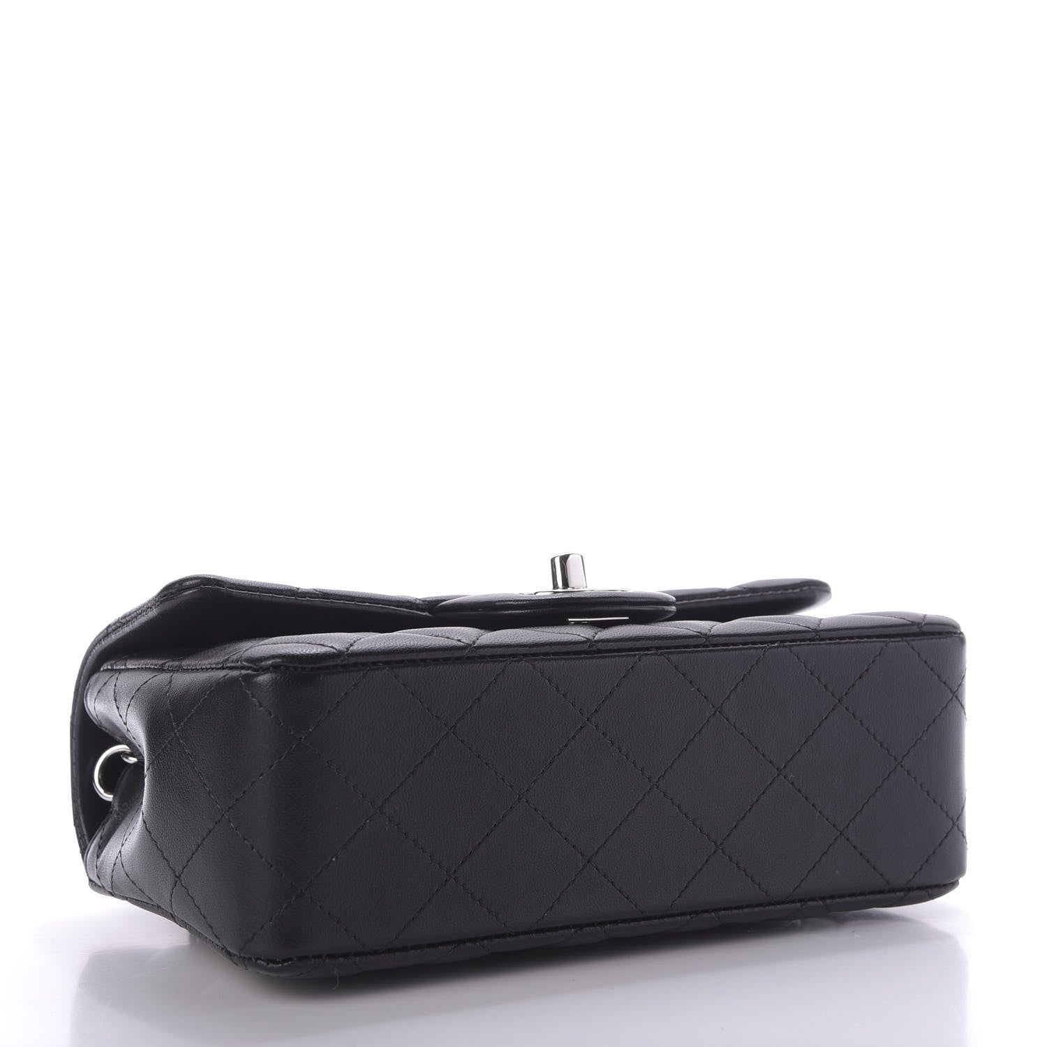Chanel Lambskin Quilted Mini Rectangular Flap Black 4 of 10