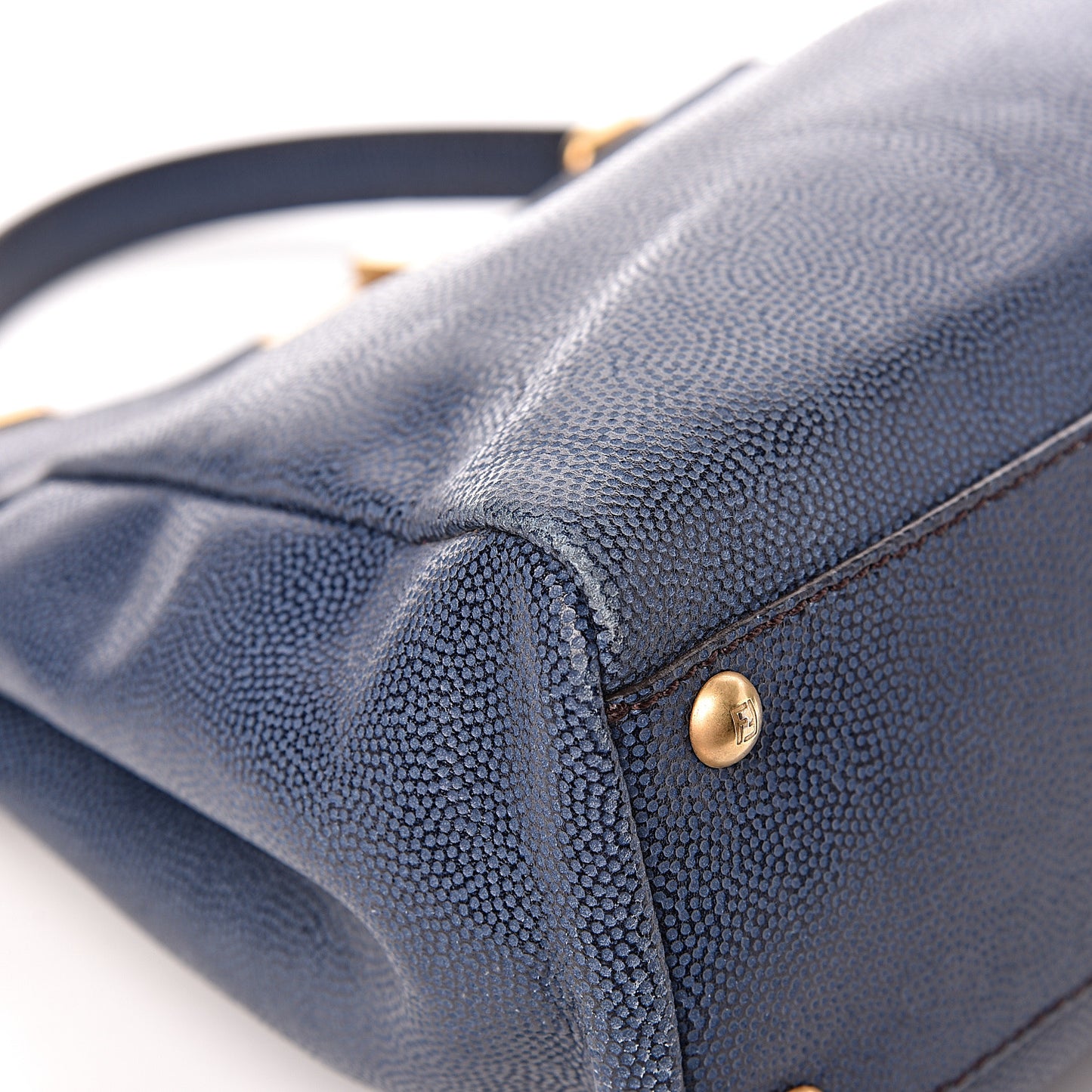 Patent Medium Peekaboo Iconic Satchel Blue