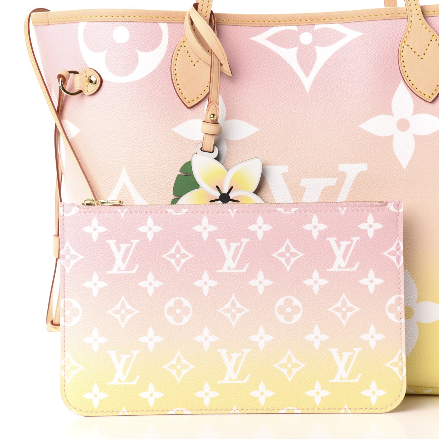 Louis Vuitton Monogram Giant By The Pool Neverfull MM Light Pink 11 of 15