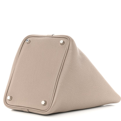 Hermes Taurillon Maurice Picotin Lock 18 PM Gris Asphalte 10 of 11