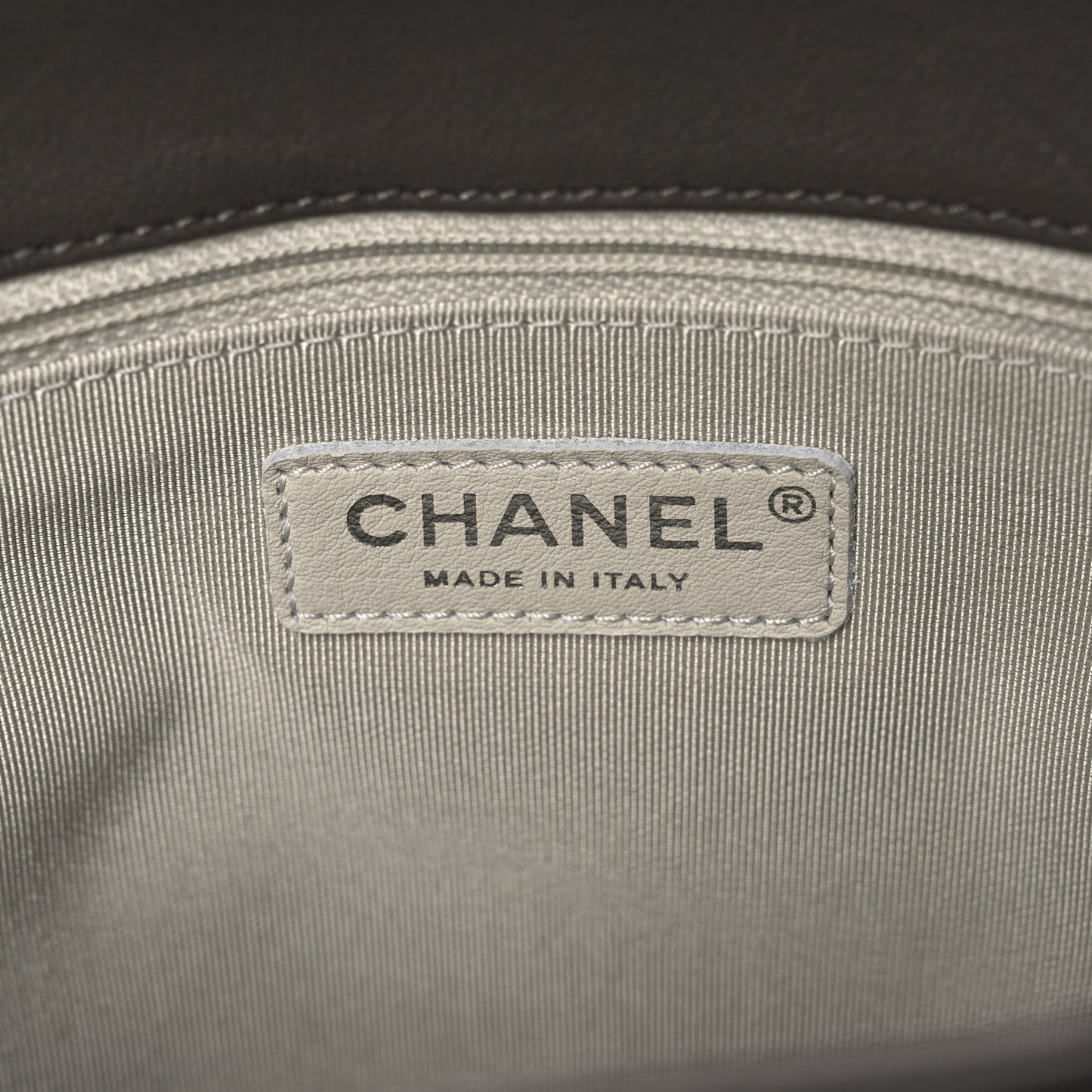 Washed Lambskin Quilted Chain Around Maxi Flap Taupe