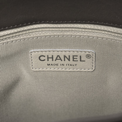 Chanel Washed Lambskin Quilted Chain Around Maxi Flap Taupe 6 of 10