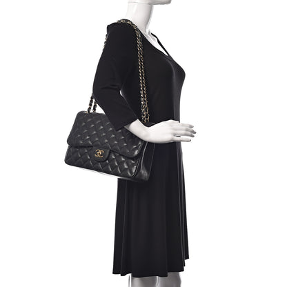 Chanel Caviar Quilted Jumbo Double Flap Black 2 of 11