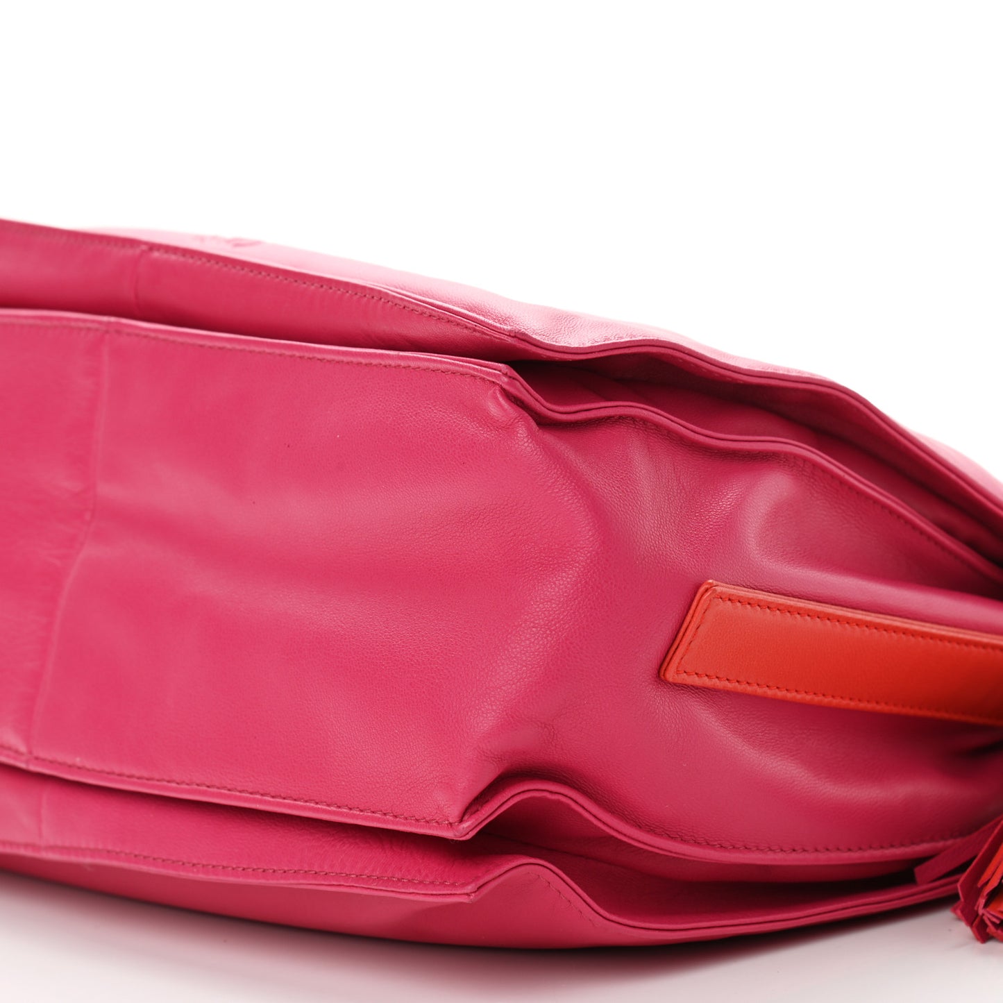 Calfskin Flamenco Shoulder Bag Magenta
