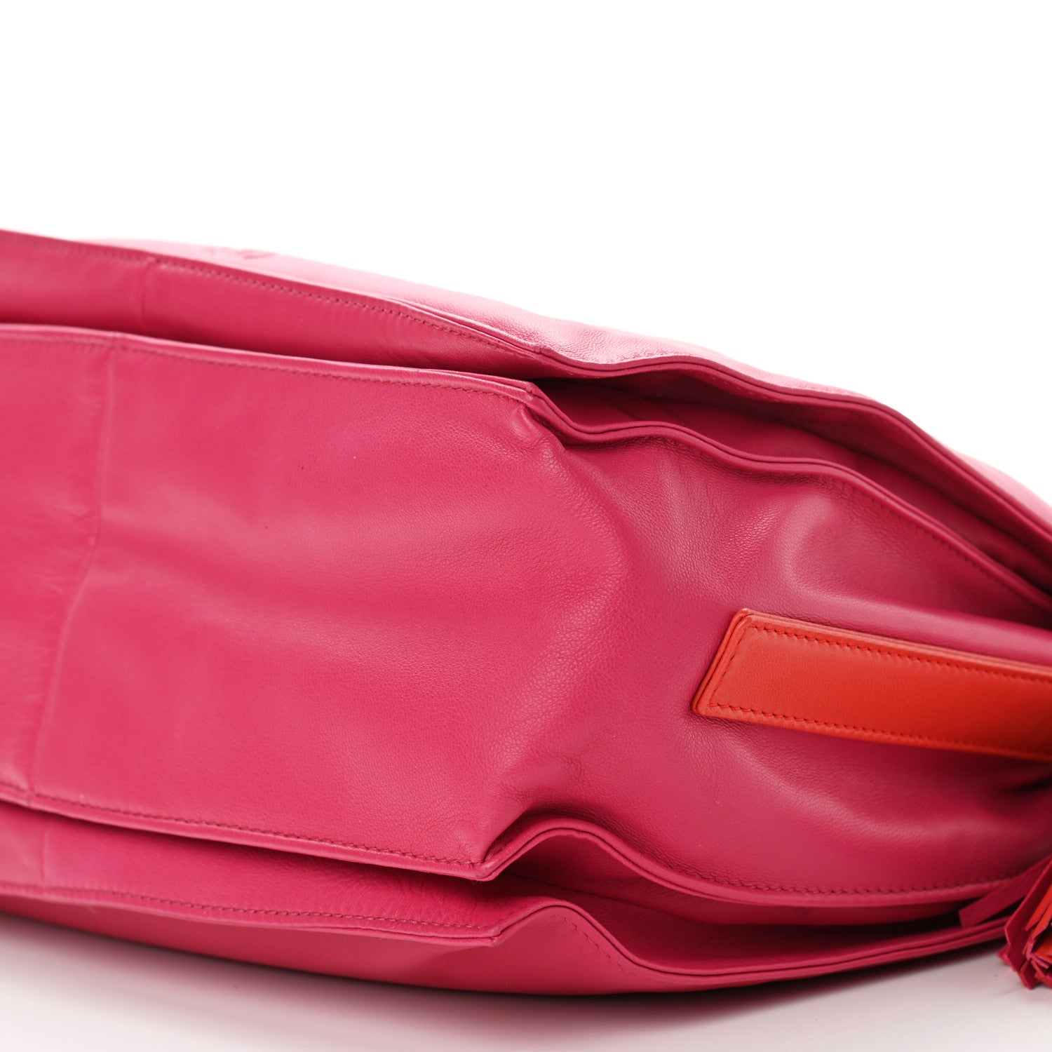 Loewe Calfskin Flamenco Shoulder Bag Magenta 10 of 12