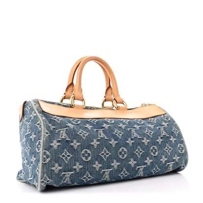 Louis Vuitton Monogram Denim Neo Speedy Blue 3 of 10