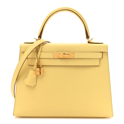 Hermes Epsom Kelly Sellier 28 Jaune Poussin 1 of 9