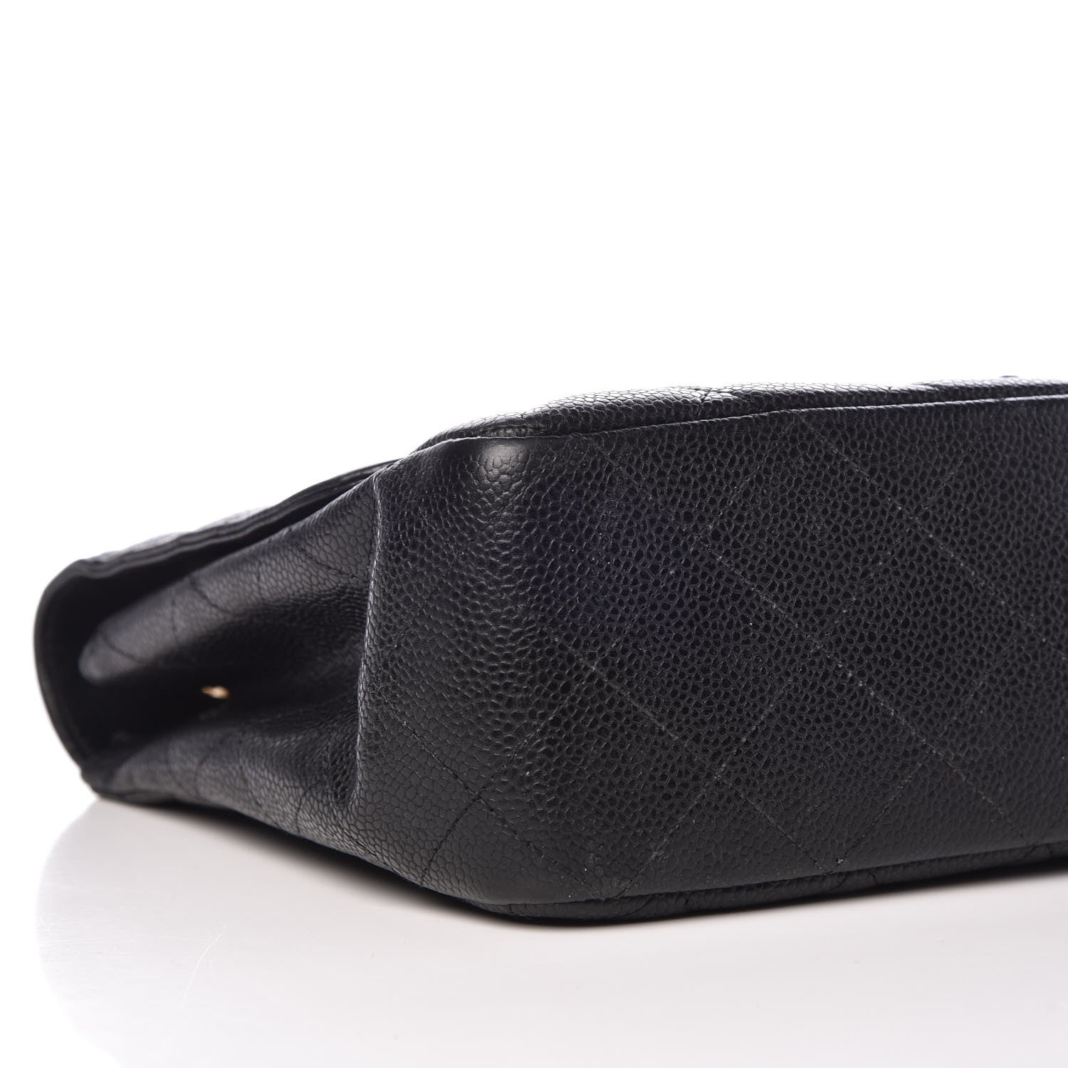 Chanel Caviar Quilted Jumbo Single Flap Black 12 of 13