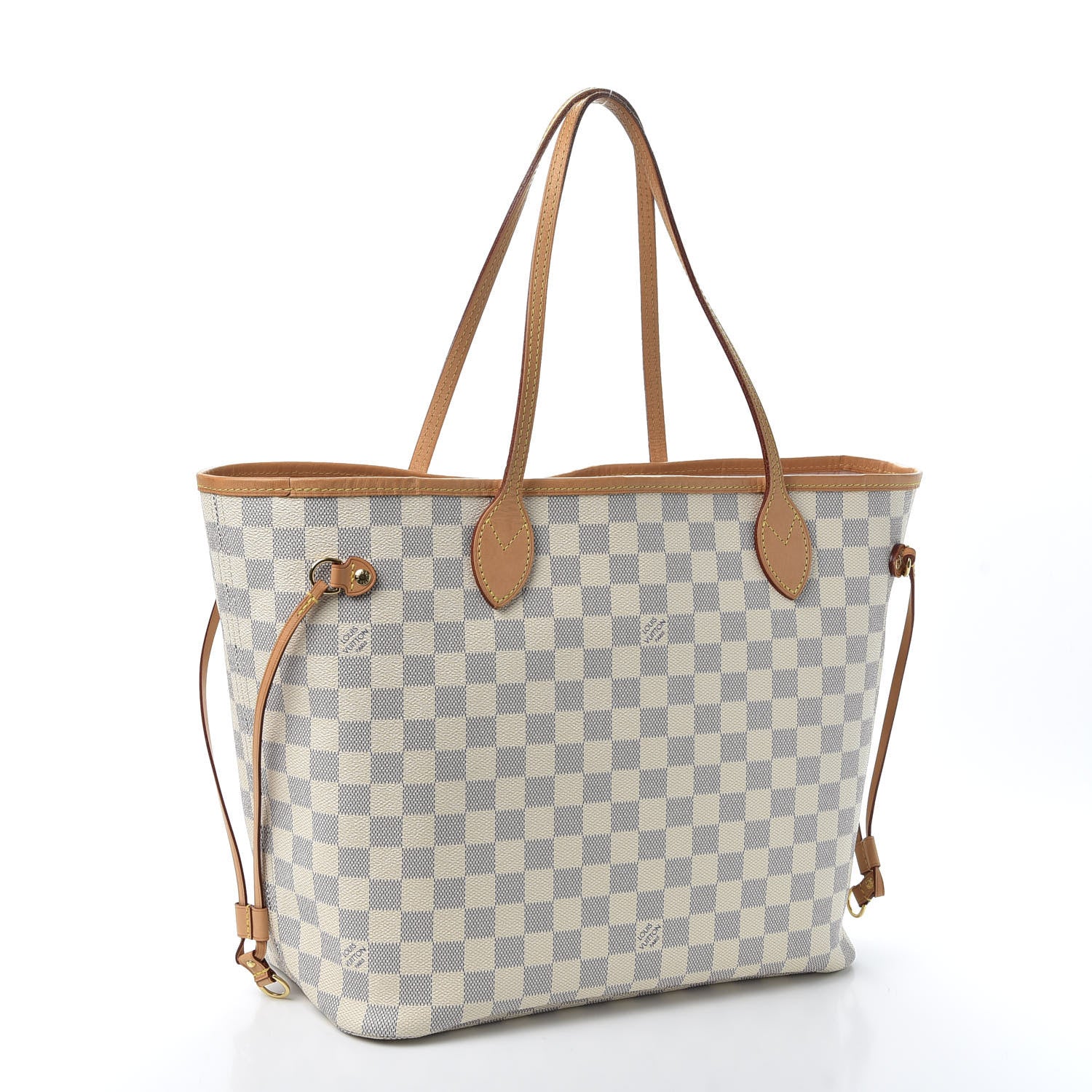 Louis Vuitton Damier Azur Neo Neverfull MM Rose Ballerine 2 of 11