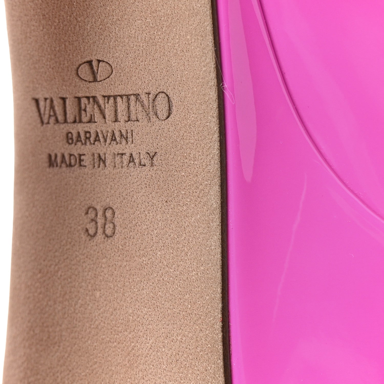 Valentino Garavani Patent Tan-Go 45/135mm Platform Pumps 38 Pink PP 13 of 20