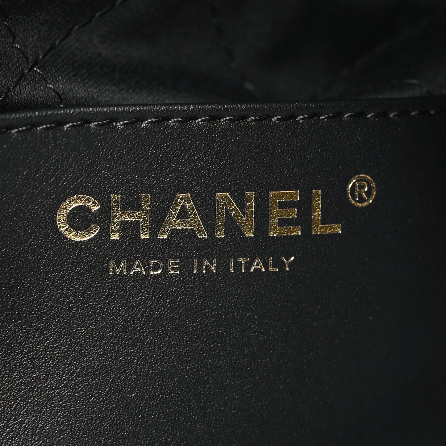 Shiny Calfskin Quilted Mini Chanel 22 Black White