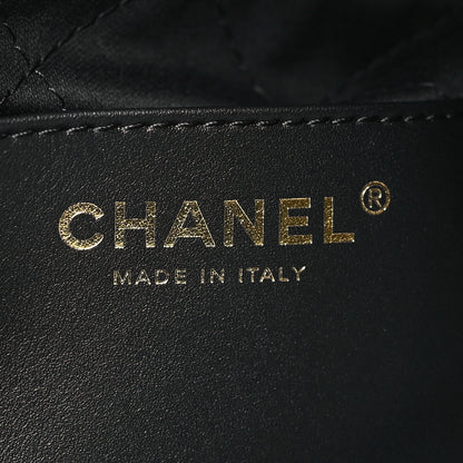Chanel Shiny Calfskin Quilted Mini Chanel 22 Black White 6 of 10