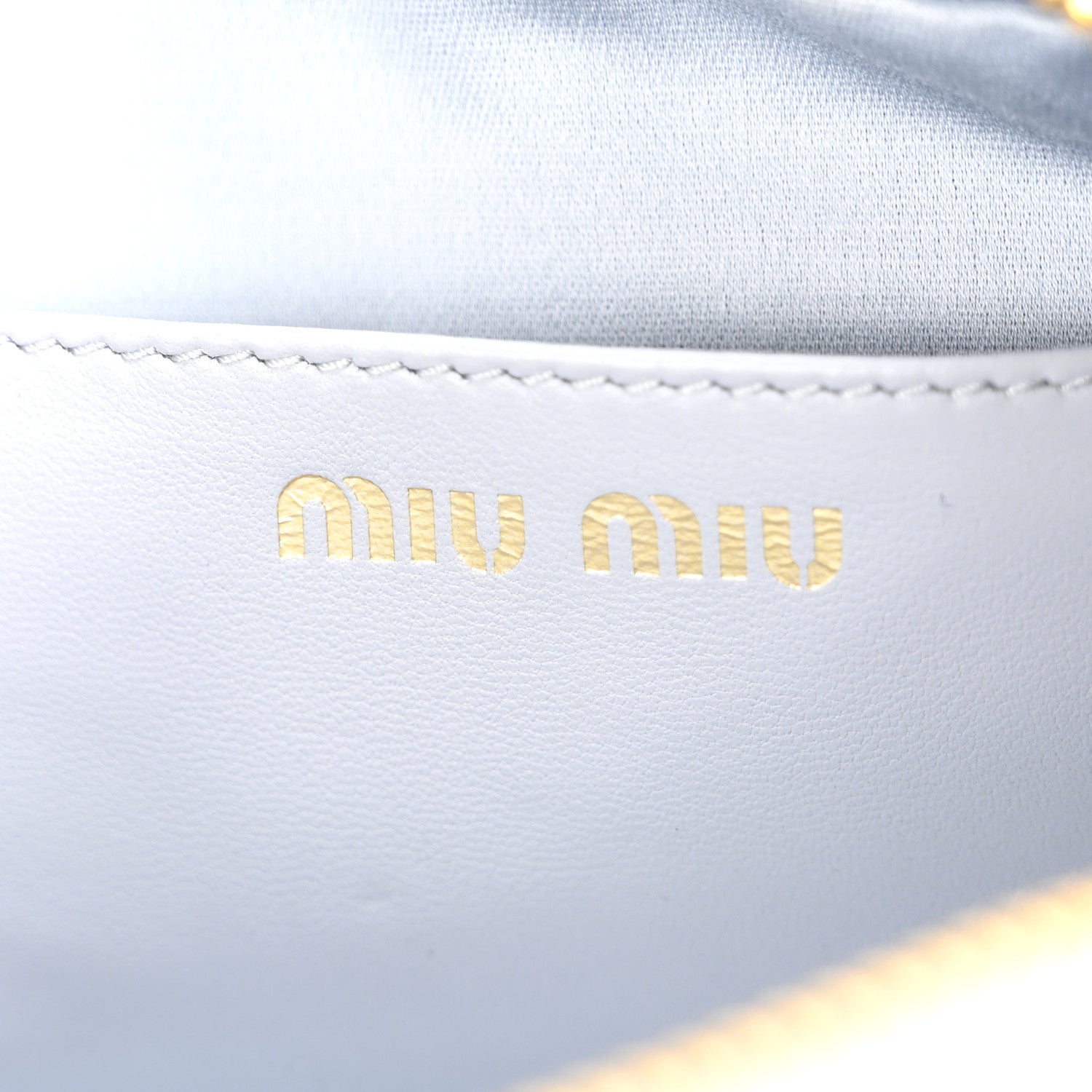 Miu Miu Nappa Matelasse Micro Arcadie Fiordaliso 6 of 9