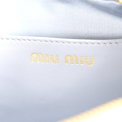 Miu Miu Nappa Matelasse Micro Arcadie Fiordaliso 6 of 9