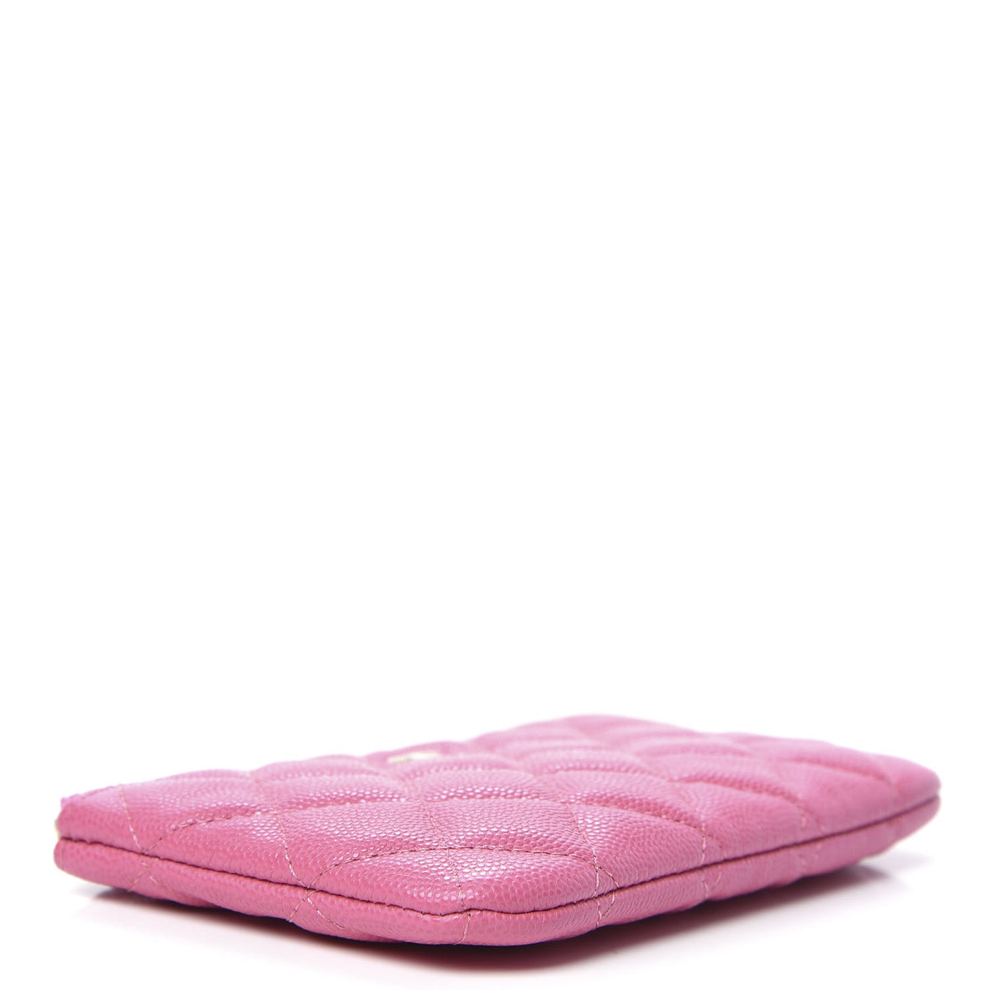 Caviar Quilted Small Cosmetic Case Pink
