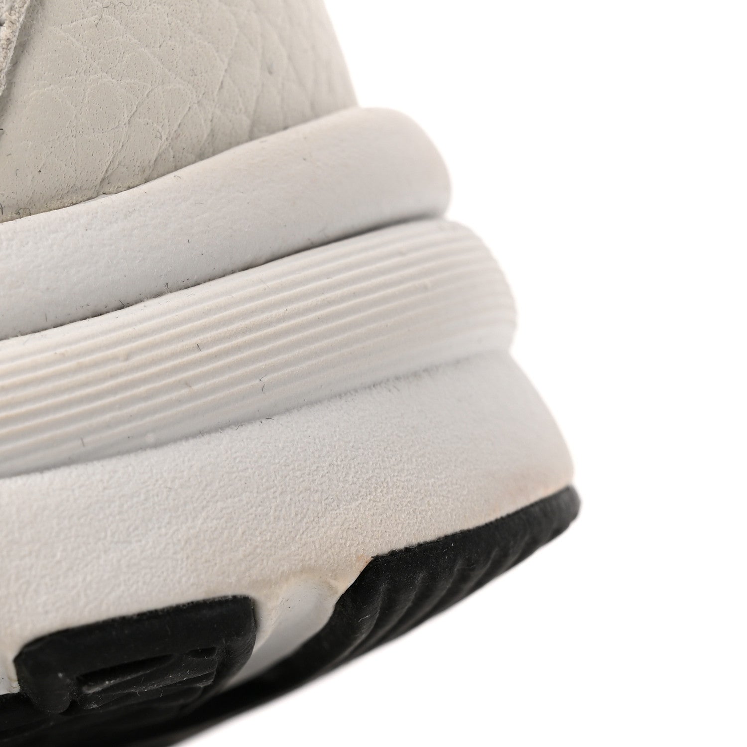 Chanel Mesh Suede Calfskin Grained Calfskin Womens CC Sneakers 39 White Black 11 of 12