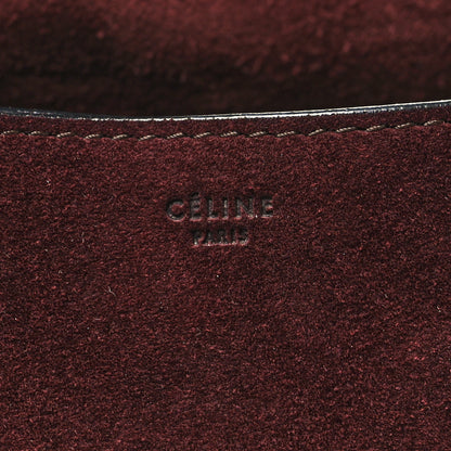 Celine Smooth Calfskin Suede Diamond Shoulder Bag Brown 7 of 13