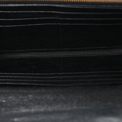 Balenciaga Agneau Classic Hardware Money Wallet Black 5 of 8