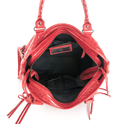 Balenciaga Agneau Classic Hardware City Rouge Cardinal 6 of 9