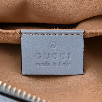 Gucci Calfskin Matelasse Mini GG Marmont Chain Shoulder Bag Porcelain Light Blue 6 of 11