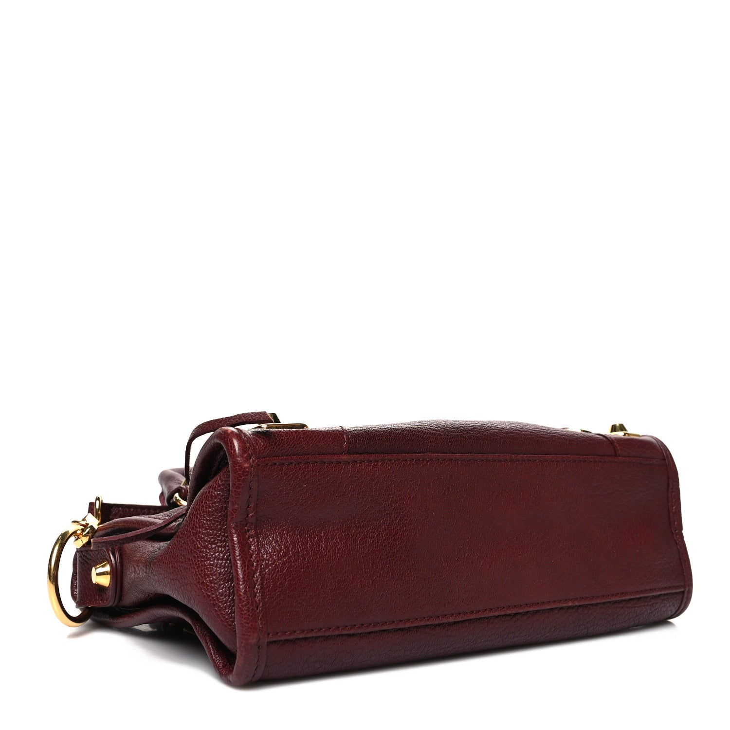 Balenciaga Chevre Gold Metallic Edge Hardware Mini City Bordeaux 4 of 14