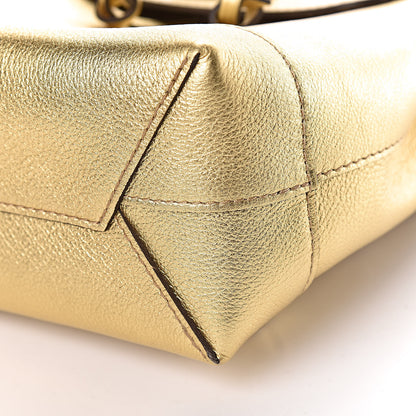 Louis Vuitton Metallic Calfskin Lockme Mini Backpack Gold 8 of 9