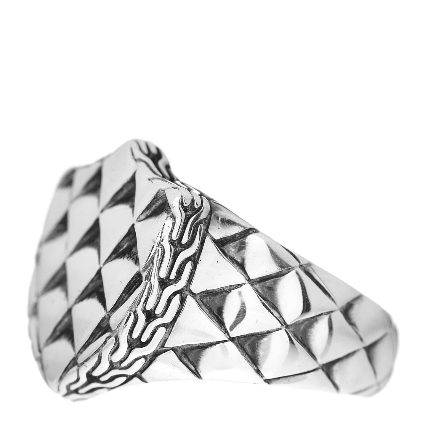 Sterling Silver Naga Shield Signet Ring 62 10