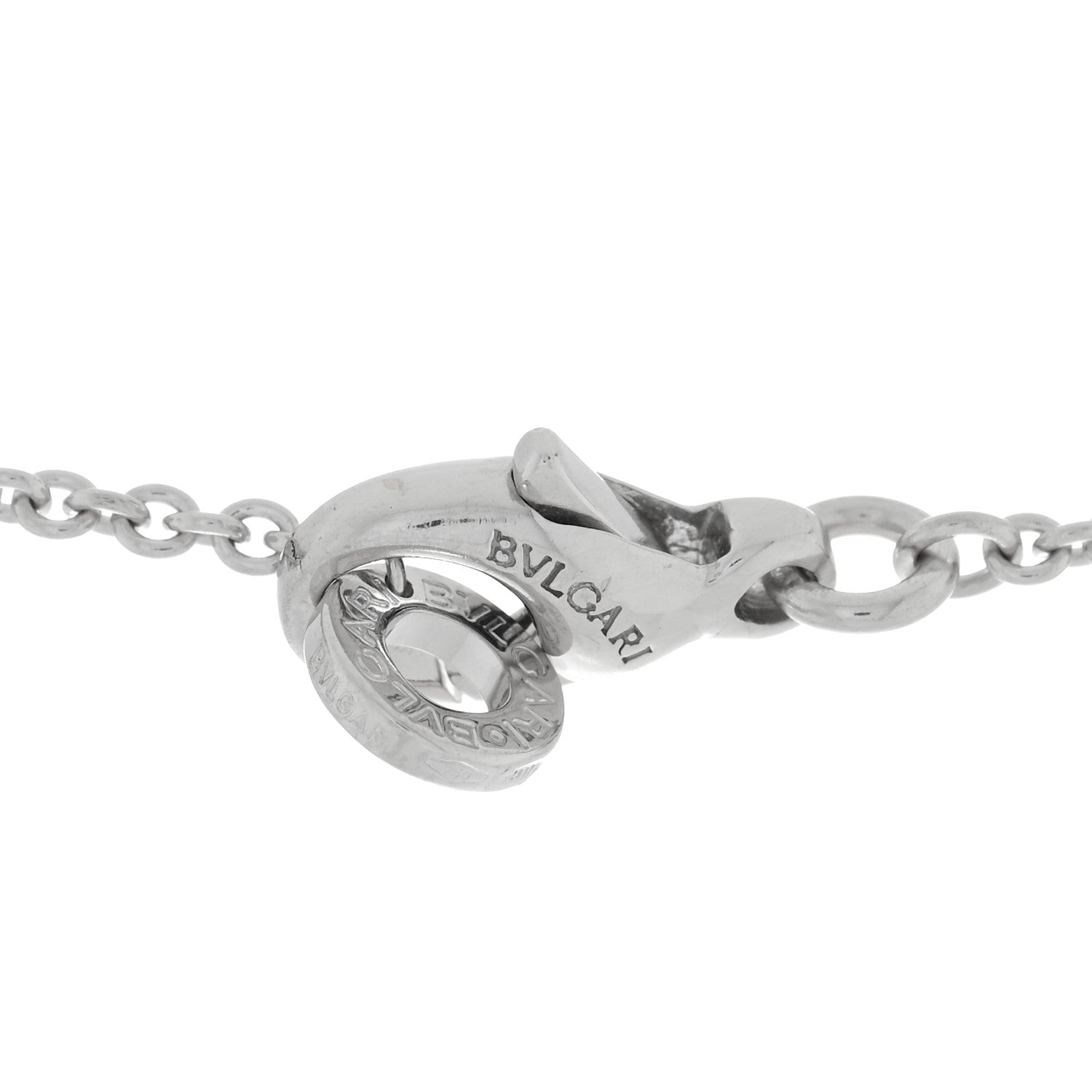 Bulgari 18K White Gold Diamond Cicladi Pendant Necklace 4 of 4