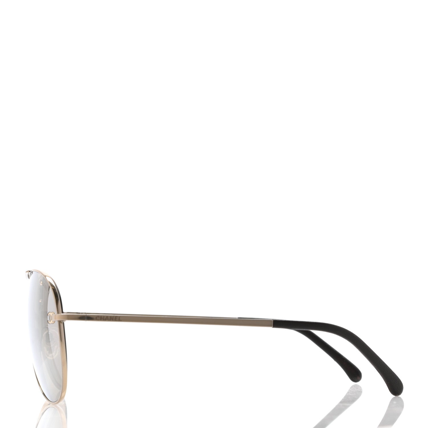 Chanel Metal Aviator CC Sunglasses 4189-T-Q Gold 3 of 10