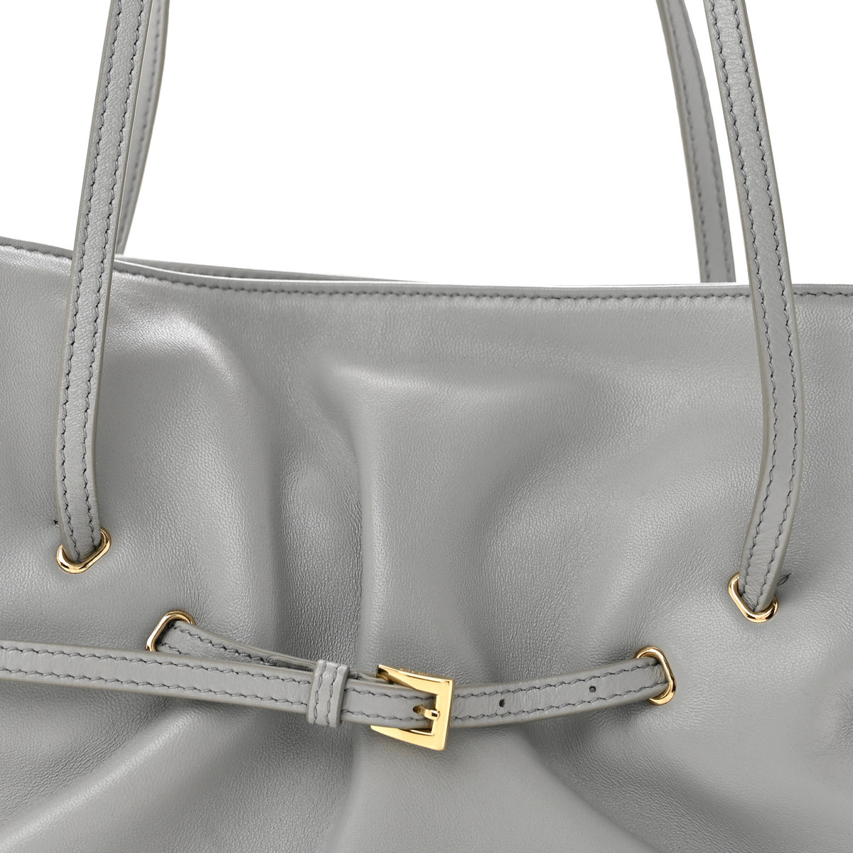 Nappa Small Dada Shoulder Bag Granite Gray