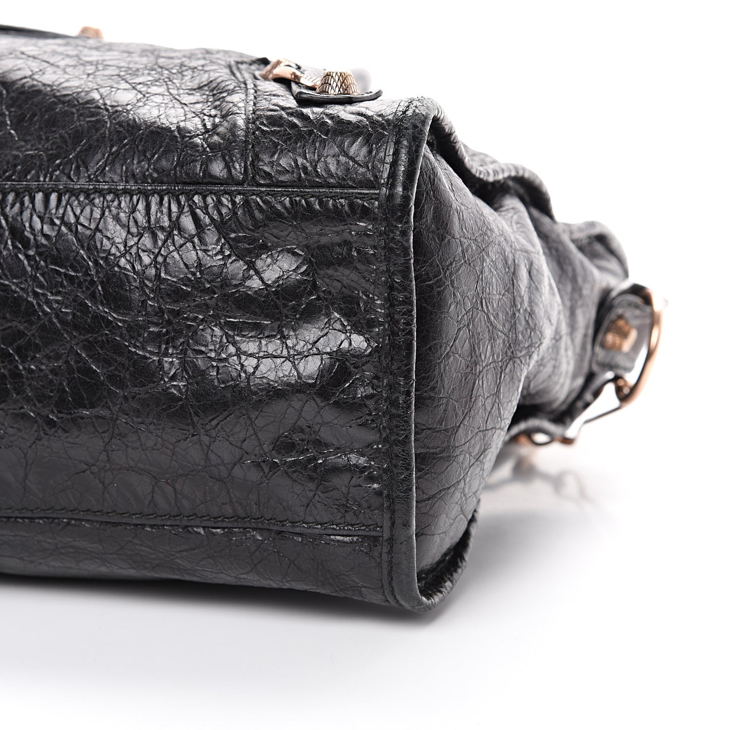 Agneau Giant 12 Rose Gold Hardware City Black