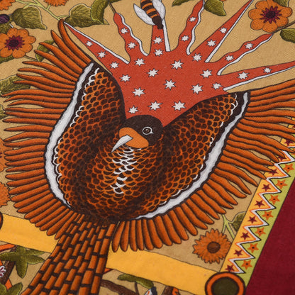 Hermes Cashmere Silk Axis Mundi Shawl 140 5 of 7