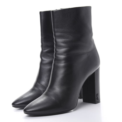 Saint Laurent Nappa Vendome Loulou Ankle Zip Boot 39 Black 3 of 12