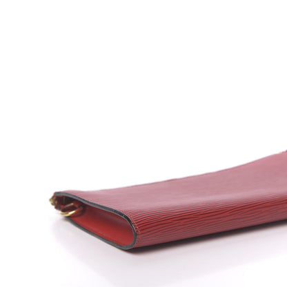 Louis Vuitton Epi Pochette Accessories 24 Castillan Red 8 of 12