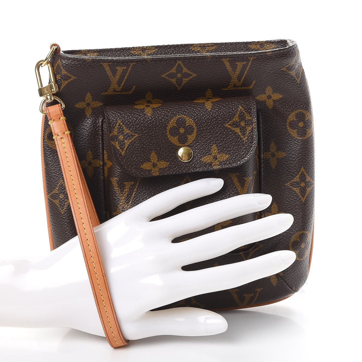 Monogram Partition Wristlet