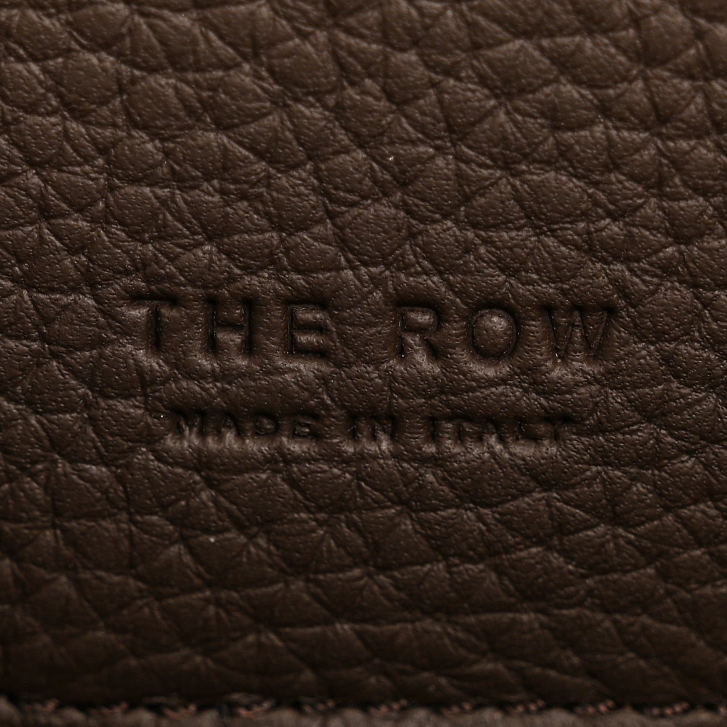 Grained Calfskin Margaux Shoulder 12 Deep Brown