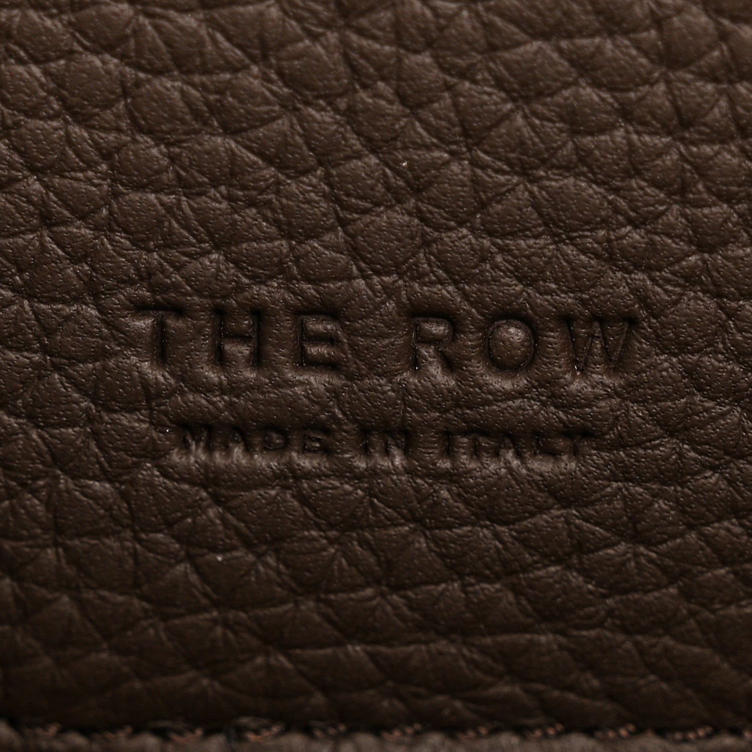 The Row Grained Calfskin Margaux Shoulder 12 Deep Brown 6 of 9