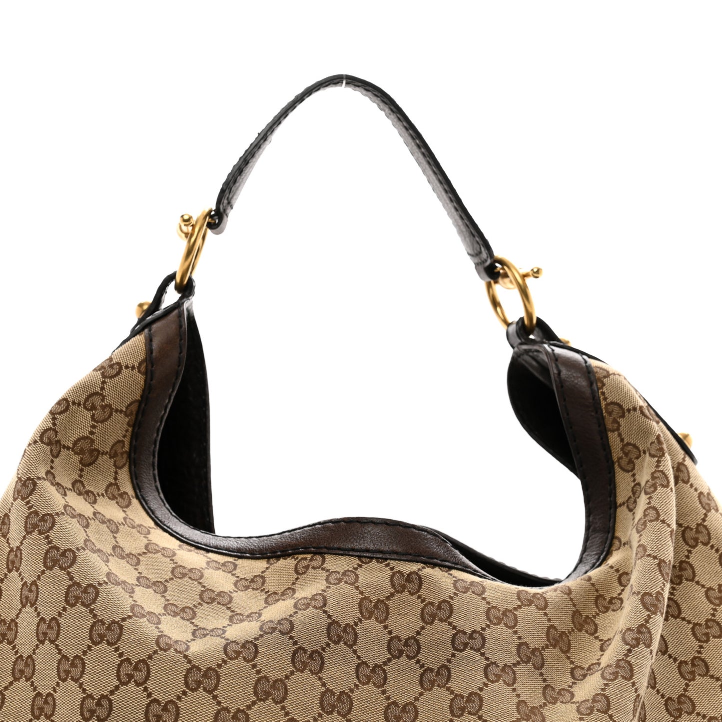 Monogram Large Jockey Hobo Dark Brown